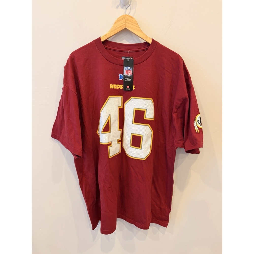 NFL Washington Redskins Morris 46 T-Shirt Mens‎ 2XL Burgundy New With Tags